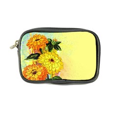 Background Flowers Yellow Bright Coin Purse by Nexatart