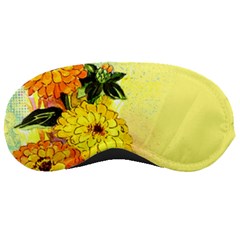 Background Flowers Yellow Bright Sleeping Masks by Nexatart