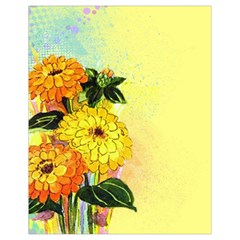 Background Flowers Yellow Bright Drawstring Bag (small) by Nexatart