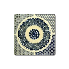 Background Vintage Japanese Square Magnet by Nexatart