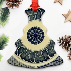 Background Vintage Japanese Christmas Tree Ornament (two Sides) by Nexatart