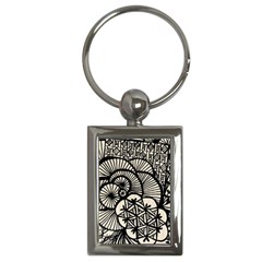 Background Abstract Beige Black Key Chains (rectangle)  by Nexatart