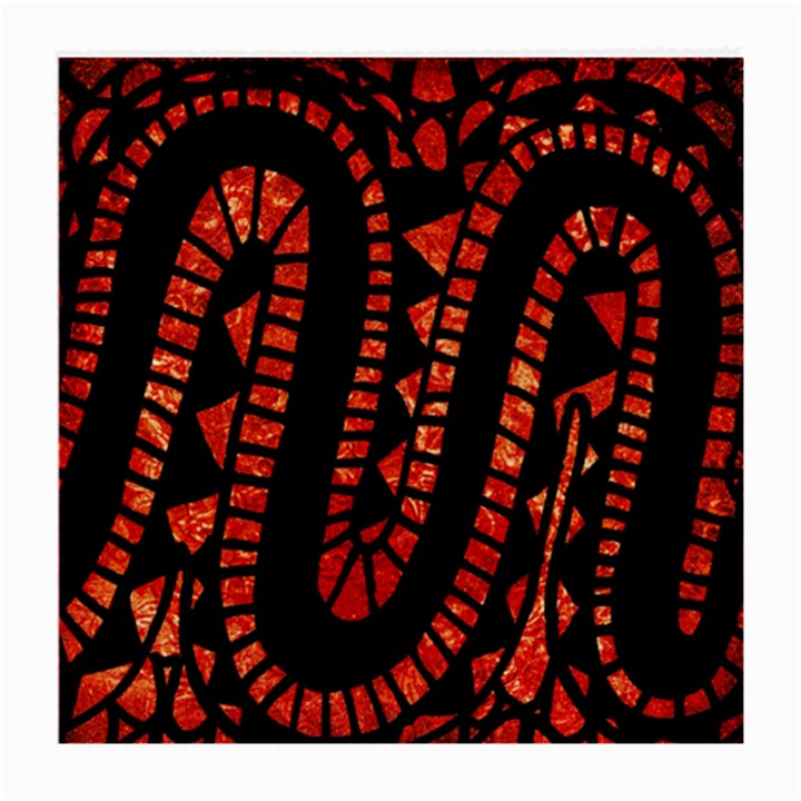 Background Abstract Red Black Medium Glasses Cloth (2-Side)