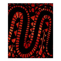 Background Abstract Red Black Shower Curtain 60  x 72  (Medium) 