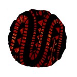 Background Abstract Red Black Standard 15  Premium Round Cushions Front