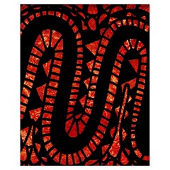 Background Abstract Red Black Drawstring Bag (Small)