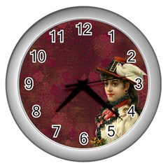 Vintage Edwardian Scrapbook Wall Clocks (silver)  by Nexatart