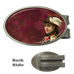 Vintage Edwardian Scrapbook Money Clips (oval)  by Nexatart