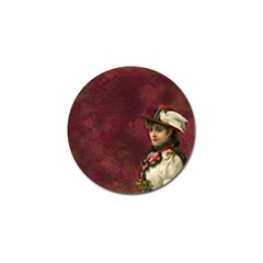 Vintage Edwardian Scrapbook Golf Ball Marker (4 Pack) by Nexatart