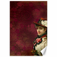 Vintage Edwardian Scrapbook Canvas 12  X 18   by Nexatart