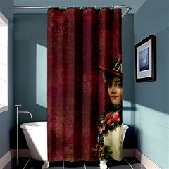 Vintage Edwardian Scrapbook Shower Curtain 36  X 72  (stall)  by Nexatart