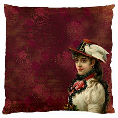 Vintage Edwardian Scrapbook Standard Flano Cushion Case (one Side) by Nexatart