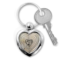 Heart Drawing Angel Vintage Key Chains (heart)  by Nexatart