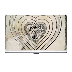 Heart Drawing Angel Vintage Business Card Holders by Nexatart