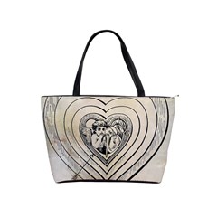 Heart Drawing Angel Vintage Shoulder Handbags by Nexatart