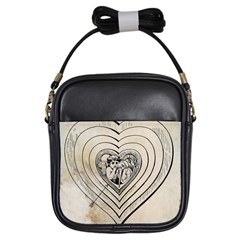 Heart Drawing Angel Vintage Girls Sling Bags by Nexatart