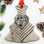 Heart Drawing Angel Vintage Christmas Tree Ornament (Two Sides) Back