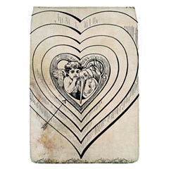 Heart Drawing Angel Vintage Flap Covers (s)  by Nexatart