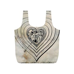 Heart Drawing Angel Vintage Full Print Recycle Bags (s)  by Nexatart