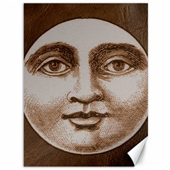 Moon Face Vintage Design Sepia Canvas 36  X 48   by Nexatart