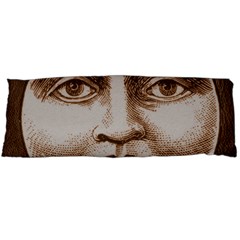 Moon Face Vintage Design Sepia Body Pillow Case (dakimakura)