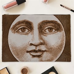 Moon Face Vintage Design Sepia Cosmetic Bag (xxl)  by Nexatart