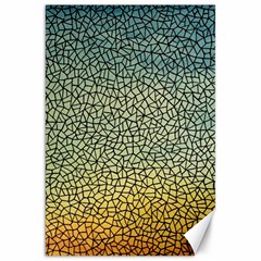 Background Cubism Mosaic Vintage Canvas 20  X 30   by Nexatart