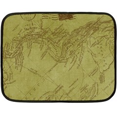 Vintage Map Background Paper Fleece Blanket (mini) by Nexatart