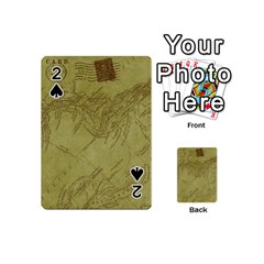 Vintage Map Background Paper Playing Cards 54 (mini)  by Nexatart