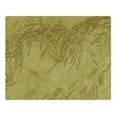 Vintage Map Background Paper Double Sided Flano Blanket (large)  by Nexatart