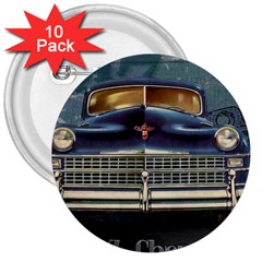 Vintage Car Automobile 3  Buttons (10 Pack)  by Nexatart