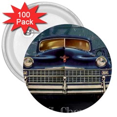 Vintage Car Automobile 3  Buttons (100 Pack)  by Nexatart