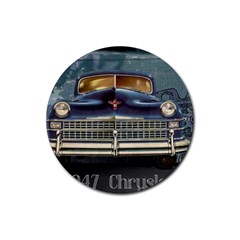 Vintage Car Automobile Rubber Round Coaster (4 Pack)  by Nexatart