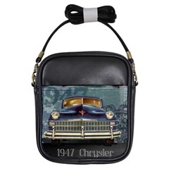 Vintage Car Automobile Girls Sling Bags by Nexatart