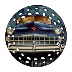 Vintage Car Automobile Round Filigree Ornament (two Sides) by Nexatart