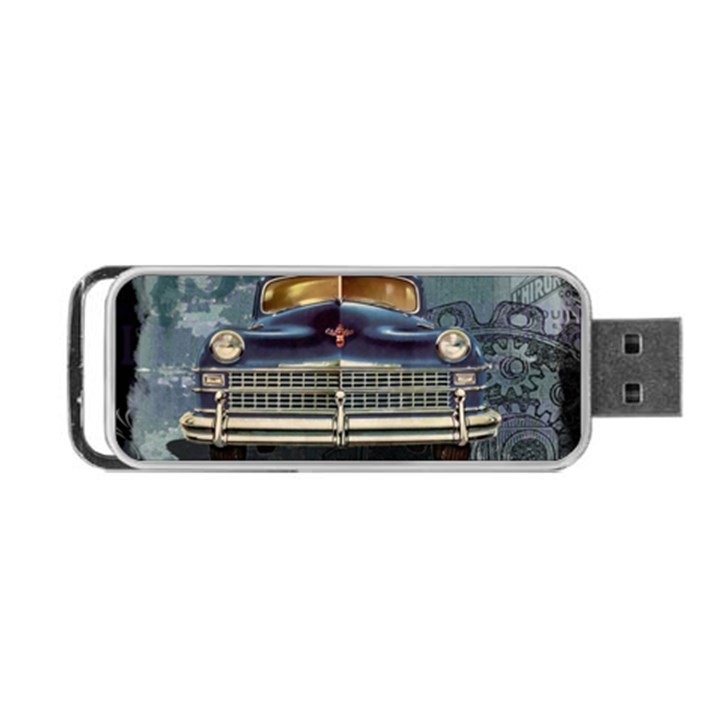 Vintage Car Automobile Portable USB Flash (One Side)