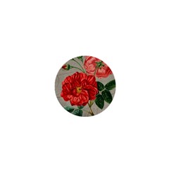 Flower Floral Background Red Rose 1  Mini Buttons by Nexatart