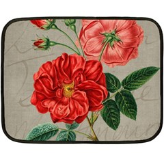 Flower Floral Background Red Rose Fleece Blanket (mini) by Nexatart