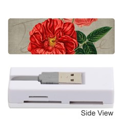 Flower Floral Background Red Rose Memory Card Reader (stick)  by Nexatart