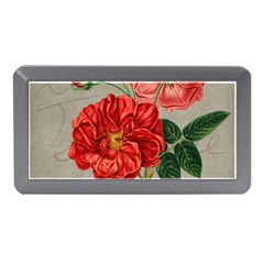 Flower Floral Background Red Rose Memory Card Reader (mini) by Nexatart