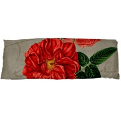 Flower Floral Background Red Rose Body Pillow Case Dakimakura (two Sides) by Nexatart