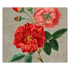 Flower Floral Background Red Rose Double Sided Flano Blanket (small)  by Nexatart