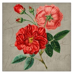 Flower Floral Background Red Rose Large Satin Scarf (square) by Nexatart