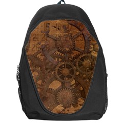 Background Steampunk Gears Grunge Backpack Bag by Nexatart