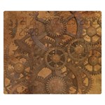 Background Steampunk Gears Grunge Double Sided Flano Blanket (Small)  50 x40  Blanket Back