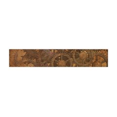 Background Steampunk Gears Grunge Flano Scarf (mini) by Nexatart