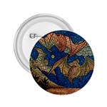 Bats Cubism Mosaic Vintage 2.25  Buttons Front