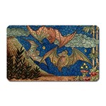 Bats Cubism Mosaic Vintage Magnet (Rectangular) Front