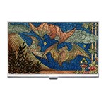 Bats Cubism Mosaic Vintage Business Card Holders Front