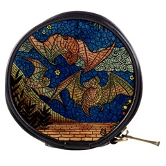 Bats Cubism Mosaic Vintage Mini Makeup Bags by Nexatart